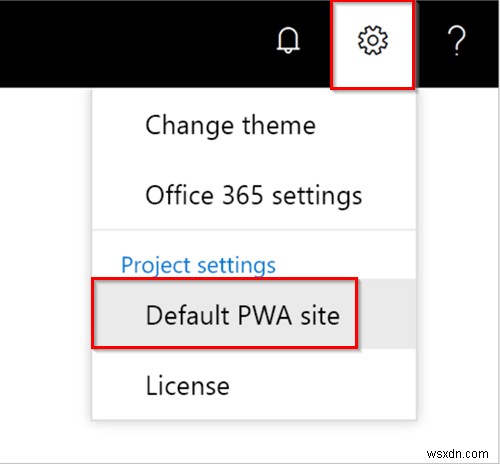 How to change your default PWA site for Project Home