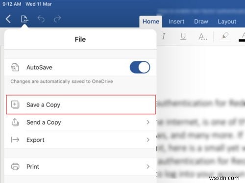 How to save Microsoft Office files to Dropbox on iPad