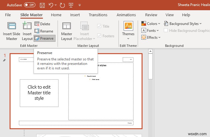 How to change the formatting of the complete PowerPoint Presentation