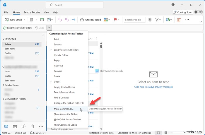 Make Microsoft Outlook read out Emails to you