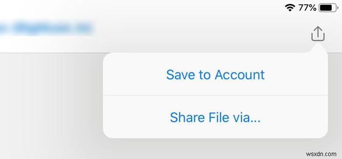 How to save Outlook email attachments in Google Drive on iPad