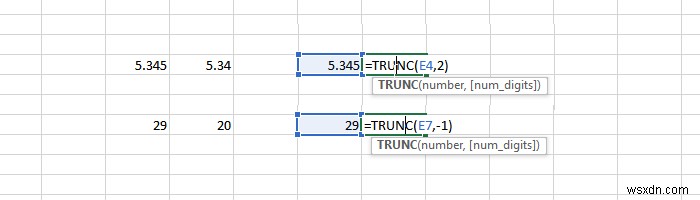 How to use the TRUNC function in Microsoft Excel