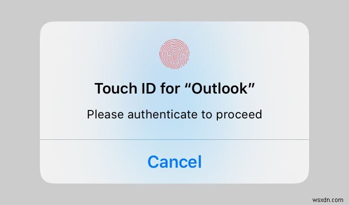 How to lock Outlook for iPad with Touch ID or Face ID