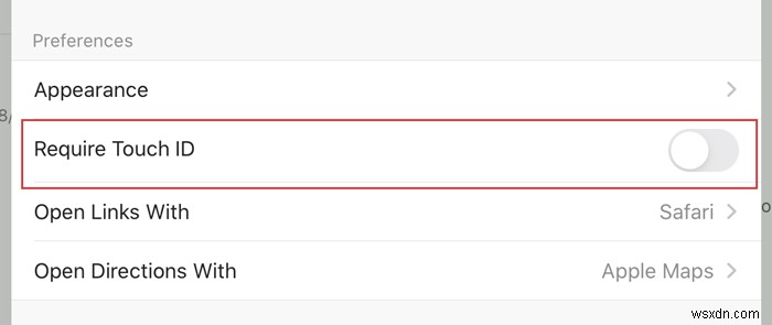 How to lock Outlook for iPad with Touch ID or Face ID