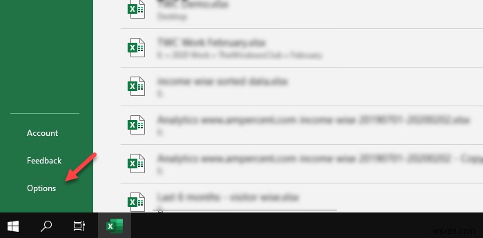 How to increase the number of Recent files in Word, Excel, PowerPoint