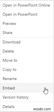 How to embed a PowerPoint presentation on a Website