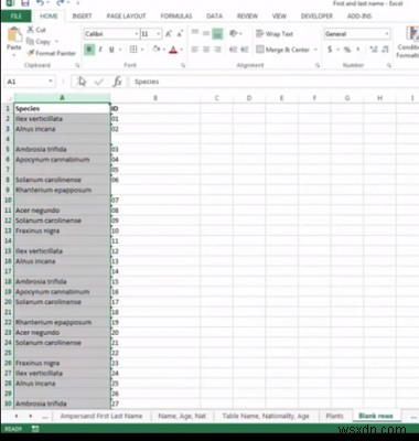 How to remove Blank Cells from Microsoft Excel spreadsheet