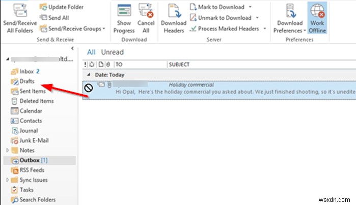 How to send emails that are stuck in the Outbox of Microsoft Outlook