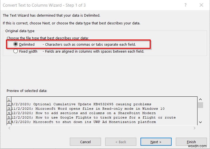 How to split one single long column into multiple columns in Excel