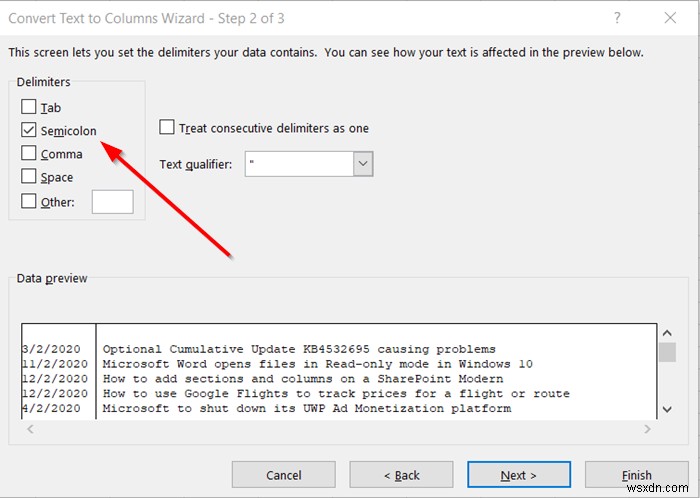 How to split one single long column into multiple columns in Excel