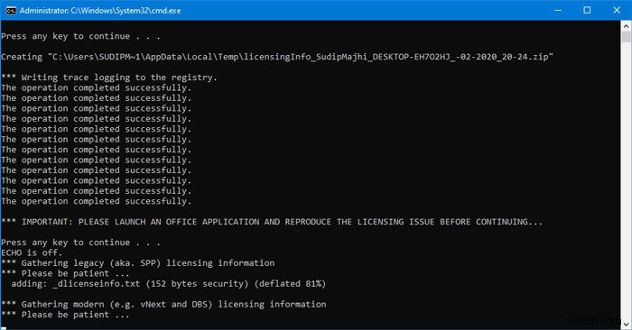 How to use the Office Licensing Diagnostic Tool