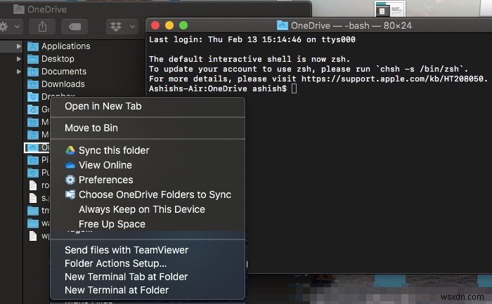 OneDrive stops syncing; Displays .ds_store sync error – Can’t upload files, View sync problems