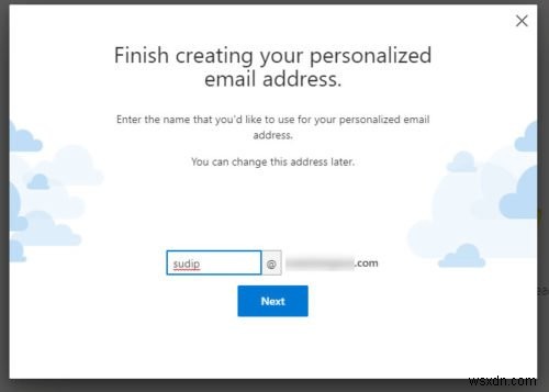 How to create personalized email ID using Outlook