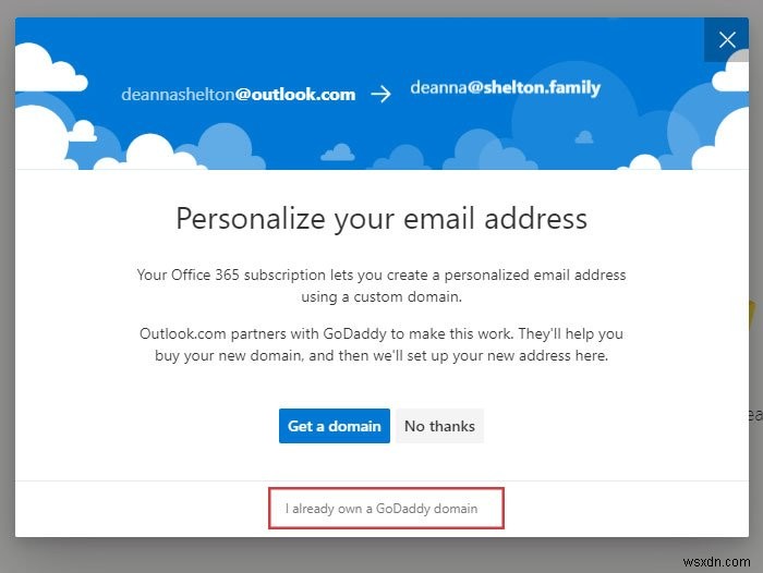 How to create personalized email ID using Outlook
