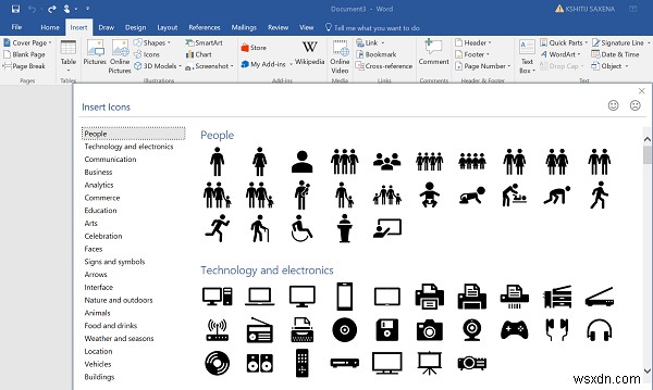 How to convert SVG icons to Shapes using Microsoft Word