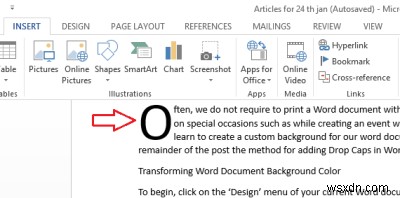 How to Change Background Color and Add Drop Caps in Word