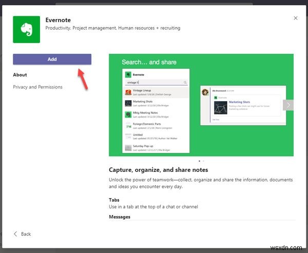 How to install an App and add it as a Tab in Microsoft Teams