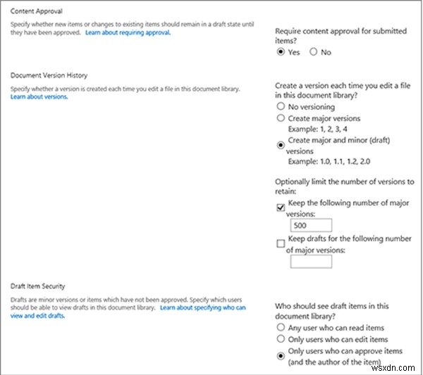 How to enable Versioning in SharePoint for a Library or List