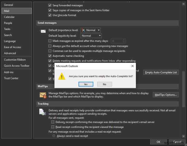 How to delete old email IDs from auto-complete list in Outlook