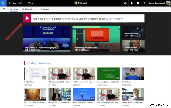 How to migrate from Office 365 Video to Microsoft Streams