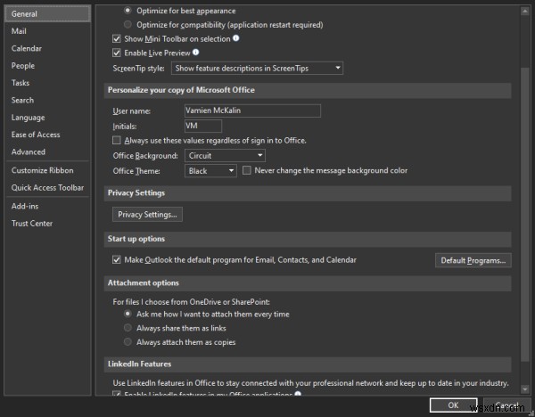 Make Outlook automatically download pictures in email messages