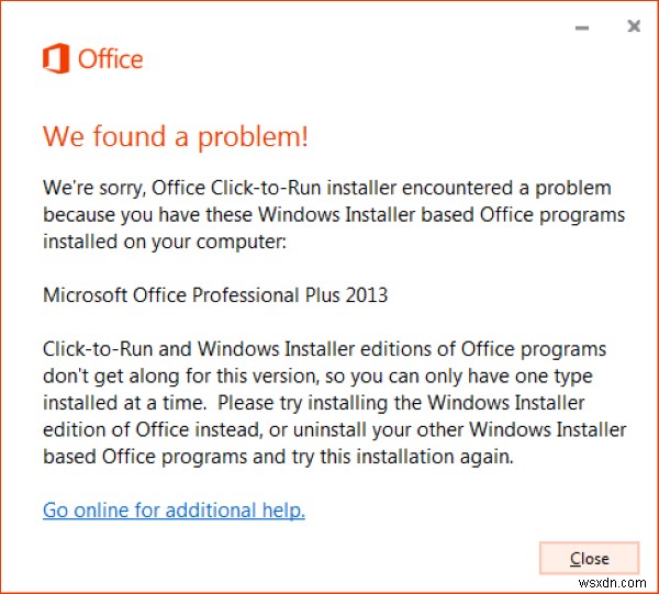 Office Click-to-Run Installer and MSI problem on Windows 11/10