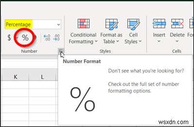 How do you calculate the percentage difference between two numbers in Excel