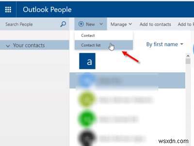 Tips for using Outlook People web app to manage contacts
