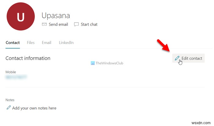 Tips for using Outlook People web app to manage contacts