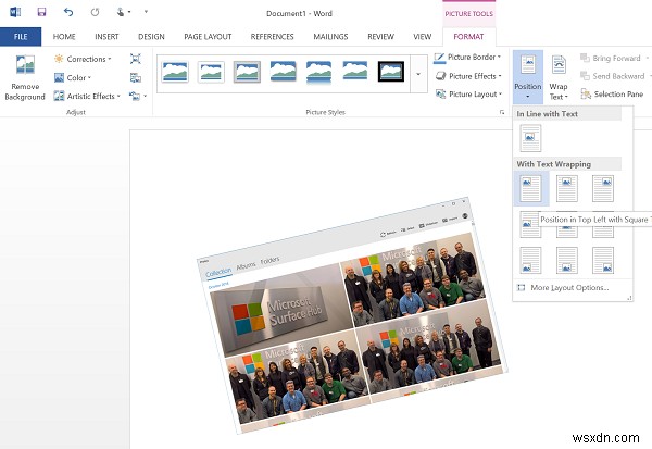 How to wrap Text around Pictures & Images in Microsoft Word