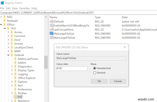 Fix Outlook error 0x8004060c during Send/Receive operation