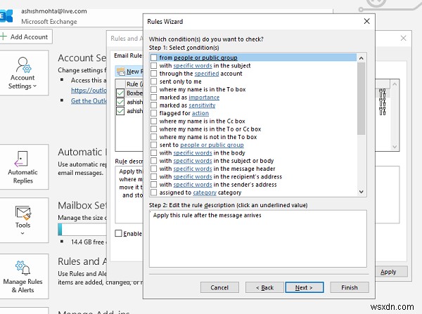How to automatically Forward Email in Microsoft Outlook