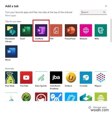 How to add and use OneNote notebook to Microsoft Teams