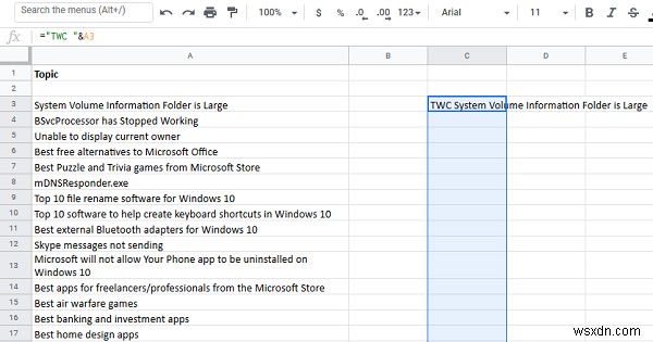 How to add prefix or suffix to a range of cells in Excel