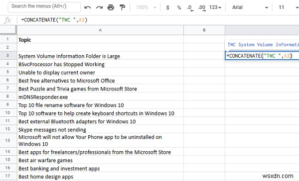 How to add prefix or suffix to a range of cells in Excel