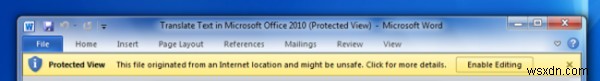 What is Protected View & Trust Center in Microsoft Office