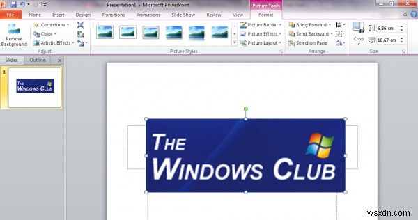 How to crop images using Microsoft PowerPoint