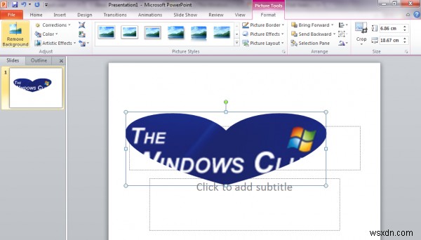 How to crop images using Microsoft PowerPoint