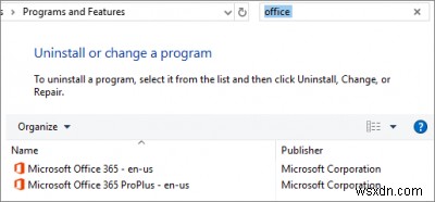 This version of Office has been deprovisioned