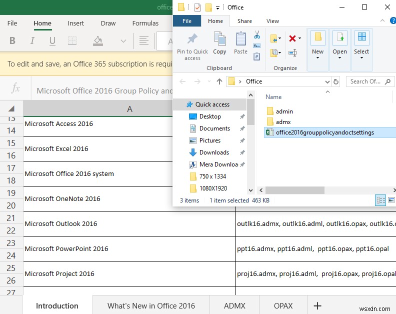 Administrative Templates for Office 2019, Office 365 ProPlus