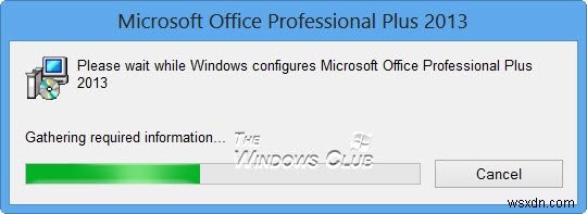 Fix: Please wait while Windows configures Microsoft Office message