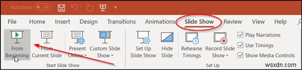 How to view Notes in PowerPoint with Presenter view