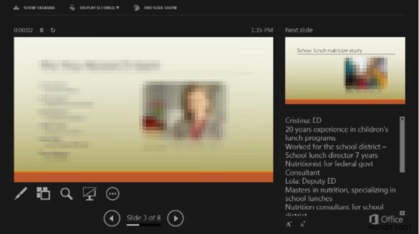 How to view Notes in PowerPoint with Presenter view