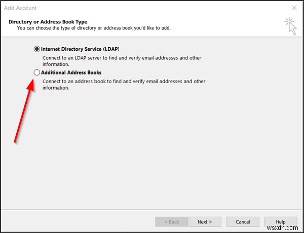 How to restore Contact information in Address Book in Outlook