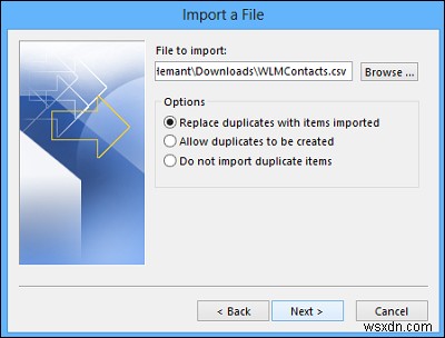 How to Import Contacts from People App to Microsoft Outlook