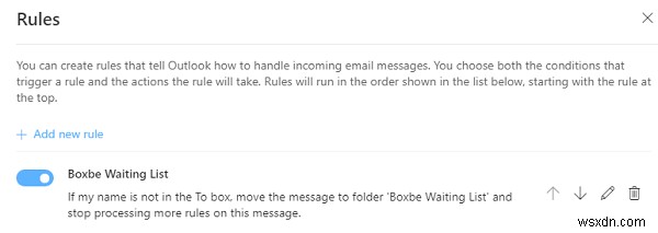 How to remove Boxbe Waiting List from Outlook
