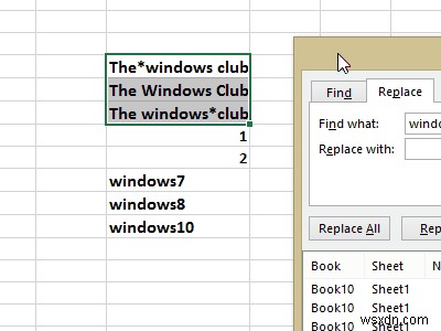How to Find and Replace Wildcard Characters in Excel