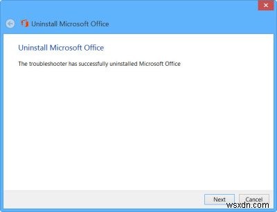 Remove or Uninstall Microsoft Office or Office 365 using Microsoft Office Uninstaller Tool