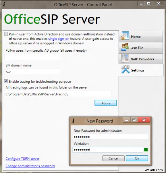 How to set up and use SIP Server on Windows systems at home