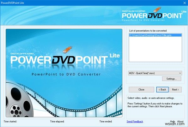 How to convert PowerPoint presentation to video